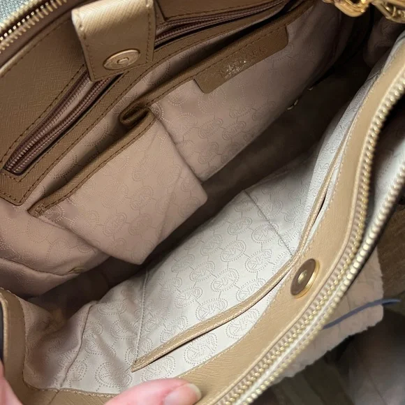 Michael Kors Brown Leather Satchel - Picture 4 of 5